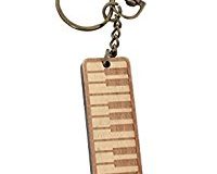 GEWA Unisex-Anhanger Schlusselanhanger, Motiv: Keyboard Holz - 978918