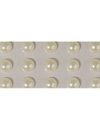 Rayher Hobby 1511796  Plastik-Halbperlen, selbstklebend, Durchmesser 3 mm, SB-Beutel 120 Stuck, creme