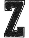 Urban Classics Aufnahbuchstaben UC Letter Z, Schwarz, One size, UC008-00399-0050