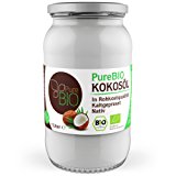 PureBIO Kokos&ouml,l 1.000 ml (1L) f&uuml,r HAARE, HAUT und zum KOCHEN - Kokos&ouml,l bio, nativ und kaltgepresst: Amazon.de: Le