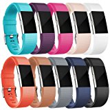 Fitbit Charge 2 Armband, HUMENN Charge 2 Armband Weiches Silikon Sports Ersetzerband Fitness Verstellbares Uhrenarmband f&uuml,r