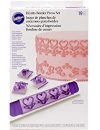 Wilton 19&nbsp,Herzen Grenze Design Press Set&nbsp,&ndash,&nbsp,Violett-Wei&szlig,