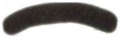 Efalock Professional Knotenrolle, 15 cm, dunkel, 1er Pack, (1x 1 St&uuml,ck)
