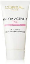 L'Oreal Paris Hydra Active 3 Tagespflege, mit Vitamin E f&uuml,r trockene und sensible Haut, Tube: spendet intensiv Feuchtigkeit