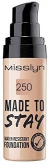 Misslyn Made To Stay Water-Resistant Foundation Nr.250 true beige, 25 ml