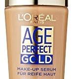 L'Or&eacute,al Paris Foundation Age Perfect Gold, 310 Rose Honey - deckendes Make Up mit Lifting Effekt f&uuml,r reife Haut, feu