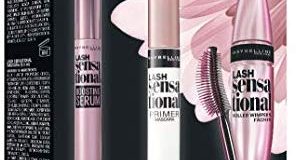 Maybelline New York Lash Sensational Routine-Set, mit Wimpernserum, Primer und Mascara