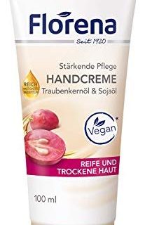 Florena Handcreme mit Traubenkern&ouml,l & Soja&ouml,l, Vegan, 1er Pack (1 x 100 ml)
