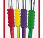 Faber-Castell 481600 Pinselset 4-teilig mit Softgriffst&uuml,ck
