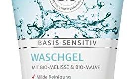 lavera Waschgel basis sensitiv - Mildes Reinigungsgel - Belebt & erfrischt - Klares Hautbild - Gesichtsreinigung - vegan - Bio -