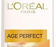 L'Oreal Paris Age Perfect Reinigungsmilch, reinigt und pflegt die Haut mit intensiver Feuchtigkeit, 200 ml