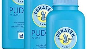 Penaten Puder 100g &ndash, Puder f&uuml,r empfindliche Babyhaut - beugt Hautr&ouml,tungen vor &ndash, 3 x 100g