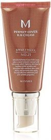 MISSHA M Perfect Cover BB Cream SPF42-PA (No.21-Light Beige) 50ml, 1er Pack