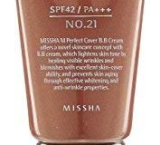 MISSHA M Perfect Cover BB Cream SPF42-PA (No.21-Light Beige) 50ml, 1er Pack