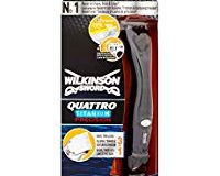 Wilkinson Sword Quattro Titanium Precision Herren Rasierer, mit 1 Klinge, 1 St