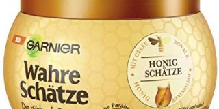 Garnier Wahre Sch&auml,tze Tiefenpflege-Maske, Honig Sch&auml,tze, kr&auml,ftigt, sch&uuml,tzt und n&auml,hrt strapaziertes und