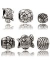 Balalabeads Damen-Beads Metall Glas ocean-TU-PB-SH-NT-GF-WV-metal