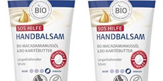 lavera Handbalsam SOS Hilfe - Bio Macadamianuss&ouml,l & Bio Karit&eacute,butter - Handpflege mit Zellschutz-Komplex - vegan - B