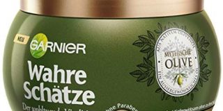Garnier Wahre Sch&auml,tze Tiefenpflege-Maske, Mythische Olive, n&auml,hrt und regeneriert sehr trockenes, beanspruchtes Haar, o