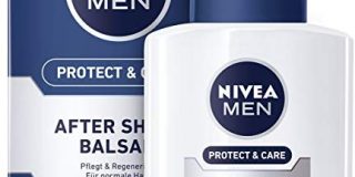 Nivea Men Protect & Care After Shave Balsam im 1er Pack (1 x 100 ml), Aftershave pflegt die Haut nach der Rasur, feuchtigkeitssp