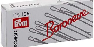 Prym Baronesse Haarklemmen 4 cm schwarz, 1er Pack (1x 12 St&uuml,ck)