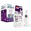 Philips Avent Video-Babyphone SCD630-26, 3,5 Zoll Farbdisplay, ECO-Mode, 10 Std. Akku, wei&szlig,-grau