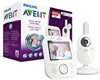 Philips Avent Video-Babyphone SCD630-26, 3,5 Zoll Farbdisplay, ECO-Mode, 10 Std. Akku, wei&szlig,-grau