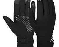 Vbiger Herren Touchscreen Handschuhe Winterhandschuhe Anti-Rutsch Outdoor Sport Handschuhe Fahren Radfahren Handschuhe mit Fleec