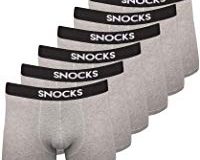 Snocks - Herren Boxershorts (6er Pack) Ideale Passform Durch 95% Baumwolle (Ohne Kratzenden Zettel)