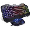 HAVIT Gaming Tastatur und Maus Set, LED