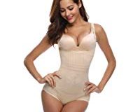 Aibrou Damen Shapewear Figurformender Formende Bodys Taillenformer angenehm Shaping Bodysuit mit Haken