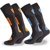 2 Paar Damen Skisocken - Snowboardsocken in verschiedenen Farben mit Polsterung | Thermosocken | Kniestr&uuml,mpfe | Wintersocke